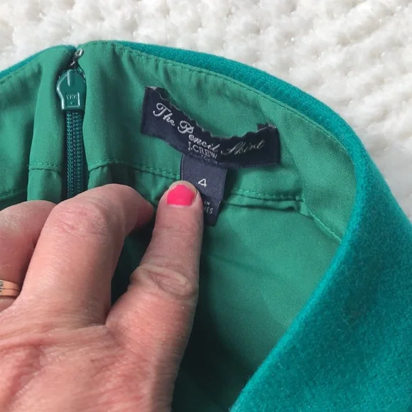 J Crew Turquoise Skirt - Picture 2 of 4